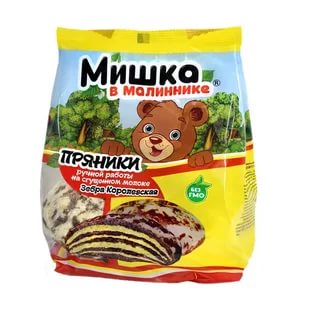 Пряники МИШКА В МАЛИННИКЕ Зебра королевская 500г