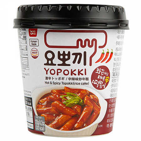 Клецки б/п Yopokki рисовые топокки с острым пряным соусом 120г