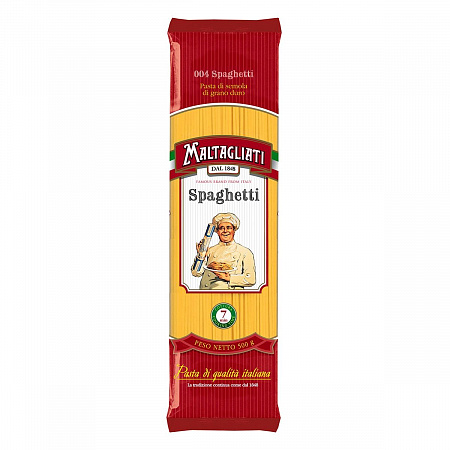Макаронные изделия MALTAGLIATI №004 Спагетти классические 450г