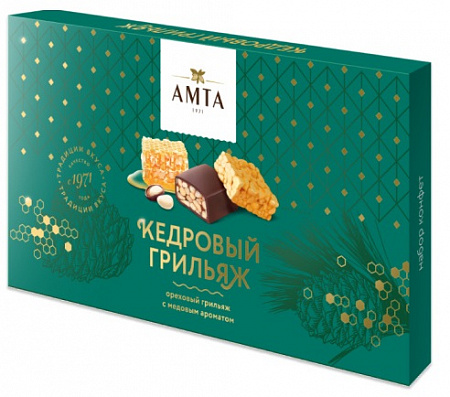 Конфеты АМТА Кедровый грильяж 300г