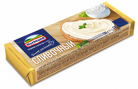 Сыр HOCHLAND плавленный Cливочный 100г блочки 35% Продукт без ЗМЖ