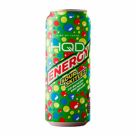 Напиток энергетический HQD ENERGY SOUR SKITLEZ 0,45л ж/б