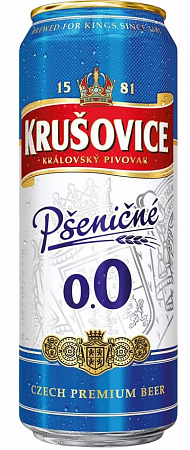 Пивной напиток Krusovice безалкогольное 0,43л ж/б