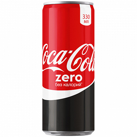 Напиток газированный COCA-COLA Zero 0,33л ж/б