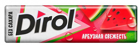 Жевательная резинка DIROL арбузная свежесть 13,6г