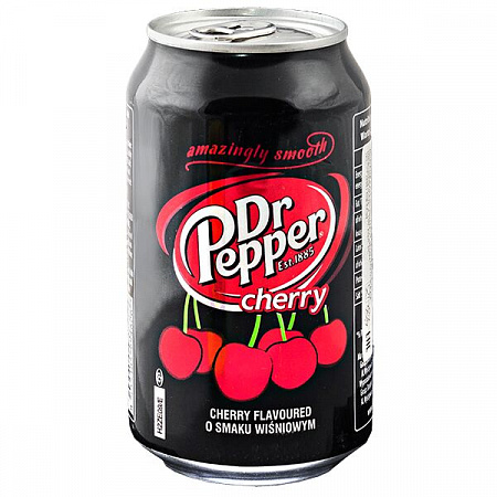 Напиток б/алкогольный Dr.Pepper Черри 0,33л ж/б