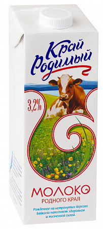 Молоко Край Родимый 3,2% 0,95л т/п Продукт без ЗМЖ