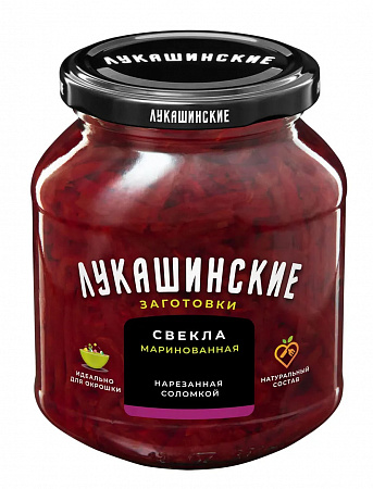 Свекла Лукашинские маринованная 340г с/б