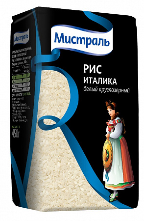 Крупа рис МИСТРАЛЬ Италика 500г