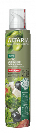 Масло подсолнечно-оливковое ALTARIA  EV нерафинированное 250мл спрей