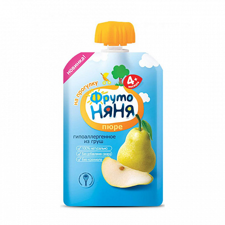 Пюре ФРУТОНЯНЯ из груш с 4мес 90г д/п