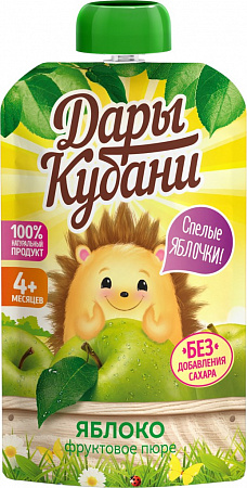 Пюре Дары Кубани из яблок с 4мес 90 д/п