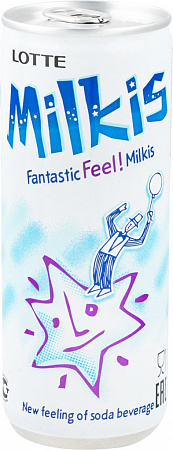 Напиток газир ЛОТТЕ МИЛКИС оригинальный 0,25л ж/б Корея