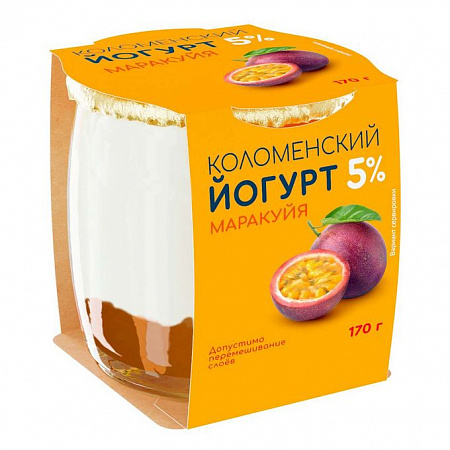 Йогурт «Коломенский» «Маракуя»  5,0% 170 г