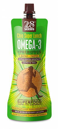 Ланч 28SEEDS Чиа Омега-3 банан/манго 220г д/п