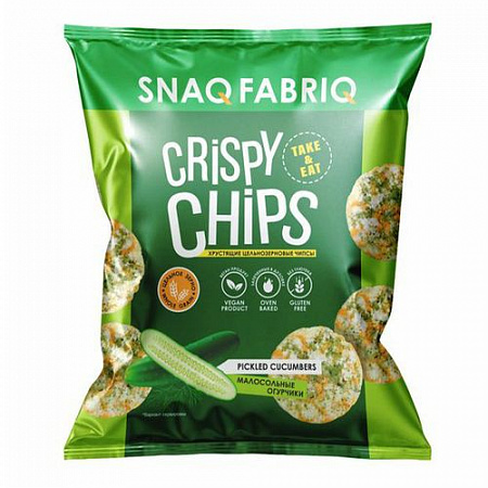 Чипсы SNAQ FABRIQ цельнозерновые Малосольные огурчики 50г