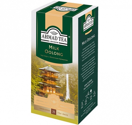 Чай AHMAD TEA Милк Улун с ароматом молока 50г зелен (25пак*2г)