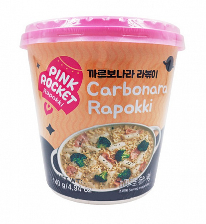 Клецки рисовые+лапша б/п Rapokki Carbonara с соусом карбонара 140г