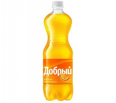 Напиток газированный ДОБРЫЙ Апельсин витамин С 1л п/б
