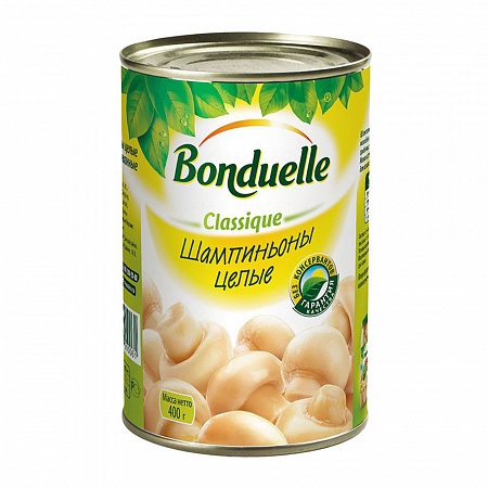 Шампиньоны BONDUELLE целые 425мл ж/б