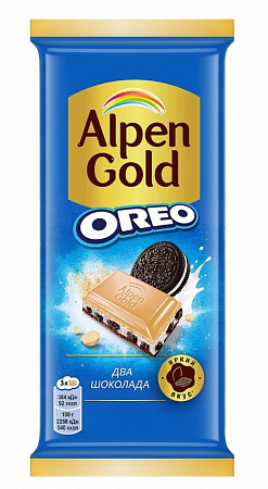 Шоколад ALPEN GOLD два шоколада 85г