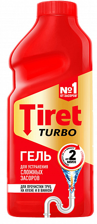 Средство д/труб TIRET Турбо 500мл гель