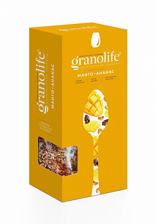 Гранола Granolife натуральный завтрак манго/ананас 400г