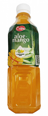 Напиток АЛОЭ ВЕРА МАНГО Crispo б/а с кусочками фруктов 0,5л пэт