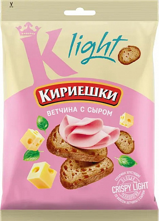 Сухарики Кириешки Light Ветчина с сыром 80г