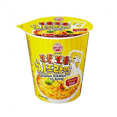 Лапша б/п OTTOGI Cheese Ramen Сырный рамен 62г Корея