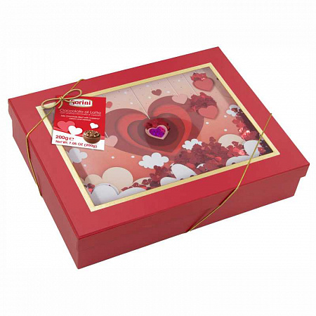 Конфеты SORINI Love box 3D с пралине и злаками 200г