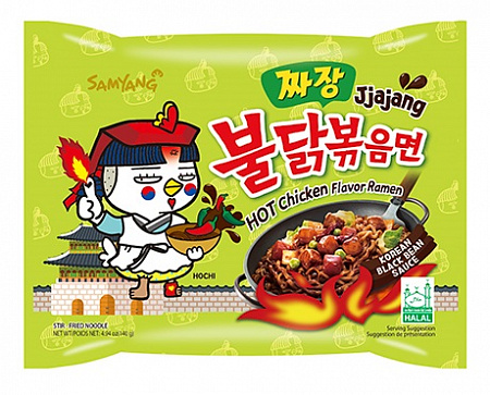 Лапша б/п Samyang со вкусом курицы с соусом чаджан (острая) 140 г