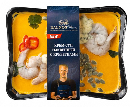 Крем-суп DAl'NOS MORES Tыквенный с креветками 400г