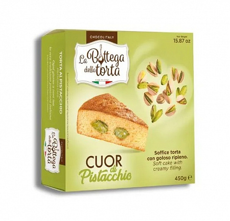 Торт La Bottega Della Torta с фисташковой начинкой 450г