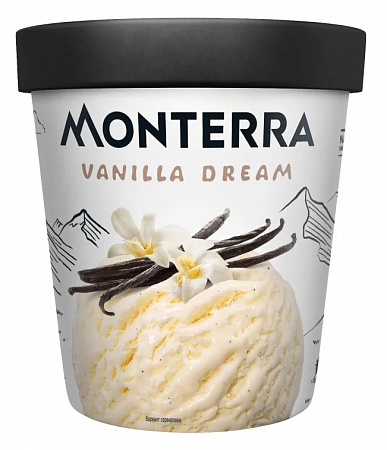 Мороженое Monterra пломбир ваниль 480мл