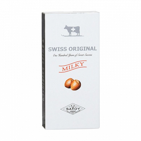 Шоколад BUCHERON SWISS ORIGINAL молочный с фундуком 90г
