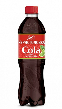 Лимонад ЧЕРНОГОЛОВКА Кола Лайм-Мята ср/газ 0,5л п/б