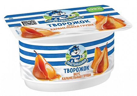 Продукт творожный ПРОСТОКВАШИНО Карамельная груша 3,6% 110г
