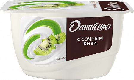 Продукт творожный  Даниссимо Киви 5.5% 130г без ЗМЖ