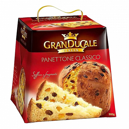 Кулич Panettone Gran Ducale с изюмом и цукатами 900гр