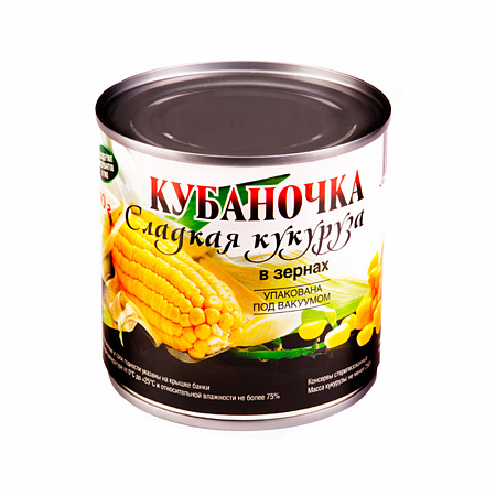 Кукуруза КУБАНОЧКА сладкая 400г ж/б 