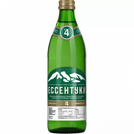 Вода минеральная ЕССЕНТУКИ № 4 0,45л с/б