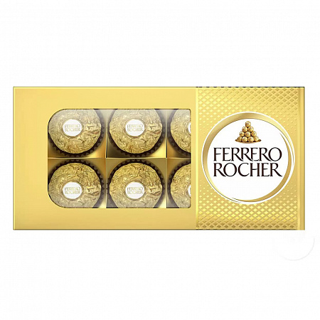 Конфеты FERRERO Роше картон Т6*8 75г