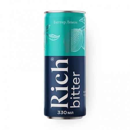 Тоник RICH биттер лимон 0,33л ж/б