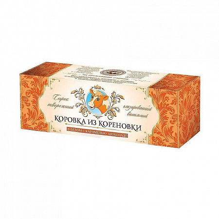 Сырок творожн ванил глазир в белом шоколаде с карамелью м.д.ж.23,0% 50гр Коровка из Кореновки