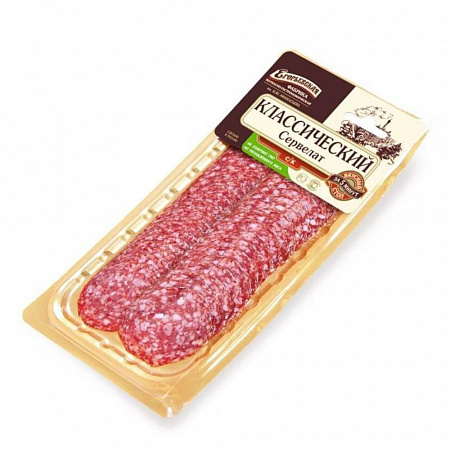 Сервелат Классический нарезка с/к 100г