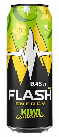 Напиток ФЛЭШ Энергия Киви и Карамбола 0,45л ж/б