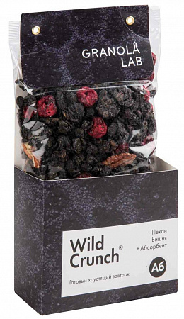Гранола Wild Crunch  Вишня пекан + абсорбент 260г