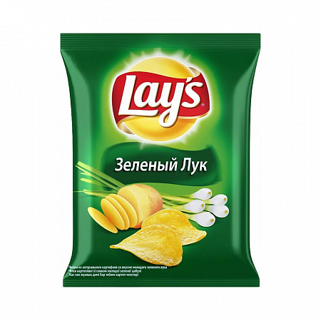 Чипсы LAYS 140г зеленый лук