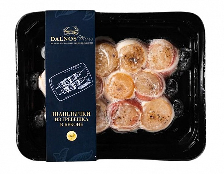 Шашлычки из гребешка в беконе DAl'NOS MORES